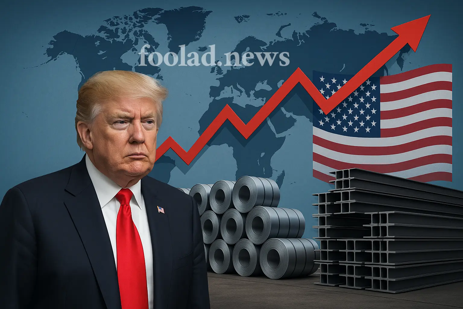 بازار فولاد جهانی تحت تأثیر سیاست_های تجاری ترامپ